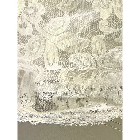 Vintage Charmode Ivory Lace Slip Skirt S/M - Picture 4 of 12